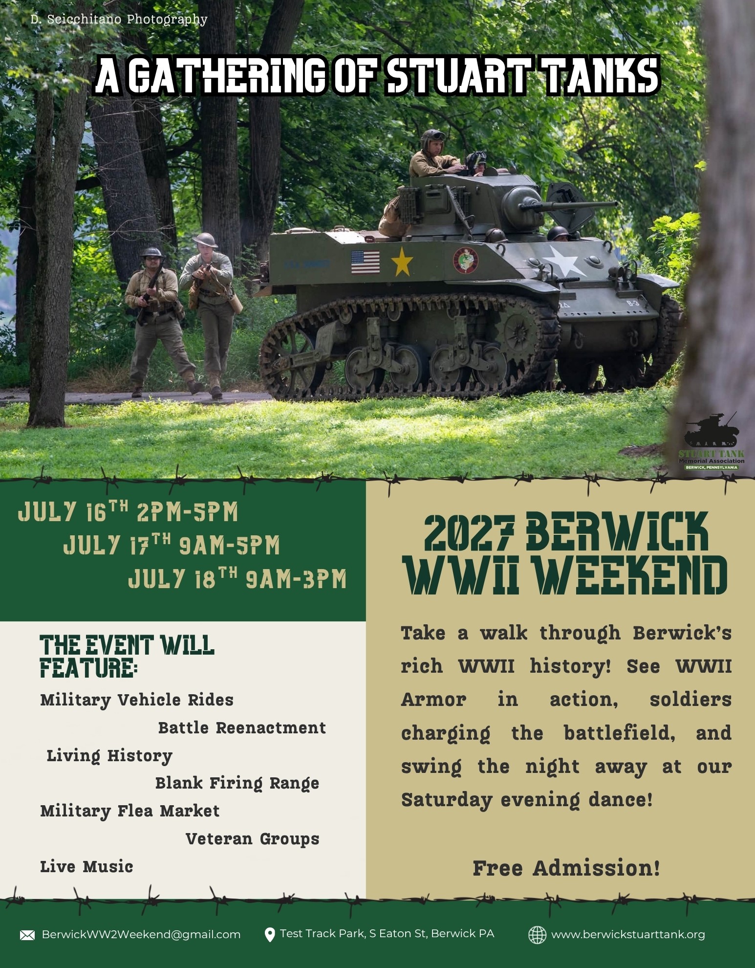 Berwick WWII Weekend 2025 ad